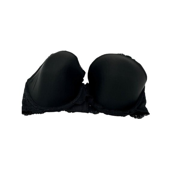 Victoria's Secret Dream Angels Push Up Bra Black With Lace Trim 34DD - Picture 2 of 7
